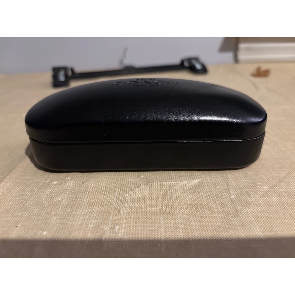 Coach New York Black Leather Hard Shell Eyeglasses Sunglass Case - Picture 4 of 5